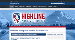 Desktop Screenshot of highlinepremier.com